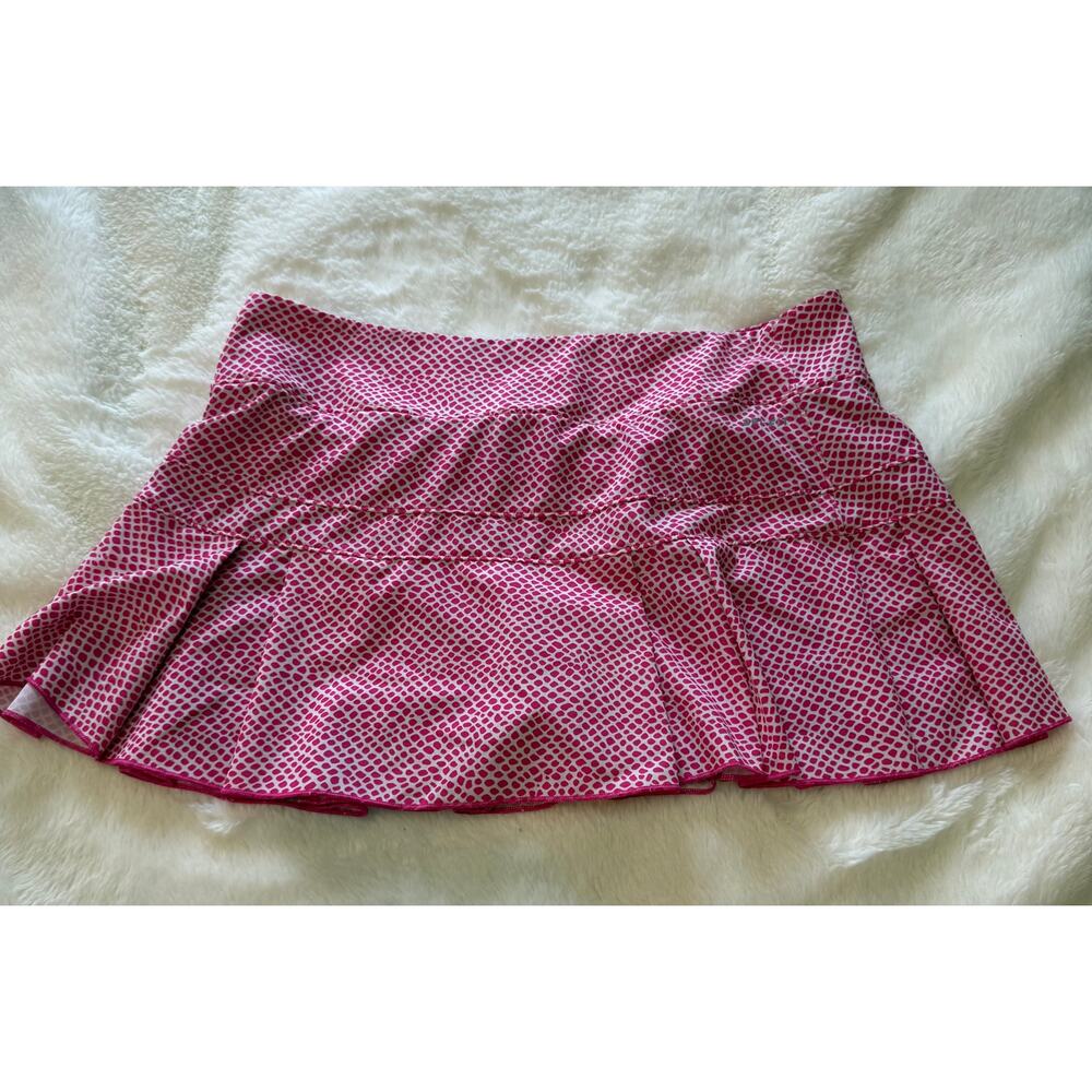 Nike Pink Patterned Midi Skirt medium